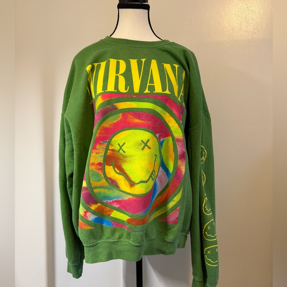 Urban Outfitters Nirvana oversized smiley Sweatshirt